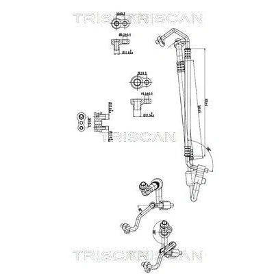 Imagem de TRISCAN 9010 24021 Conduta de alta/baixa pressão, ar condicionado