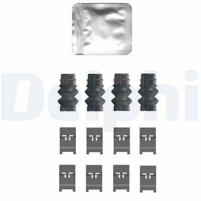 Imagem de DELPHI LX0753 Kit de acessórios, pastilhas travão MERCEDES BENZ: Classe A