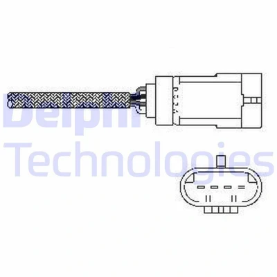 Imagem de DELPHI ES10793 12B1 Sonda lambda plana, com aquecimento RENAULT: CLIO 2, Scénic 1, MEGANE 2 Kombi