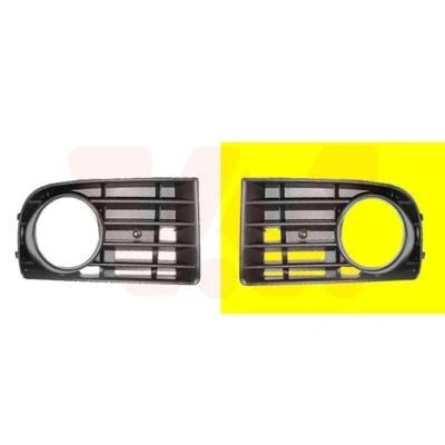 Imagem de VAN WEZEL 5894593 Grelha de Pára Choques à frente, lado esquerdo para veículos com faróis nevoeiro VOLKSWAGEN: Golf 5
