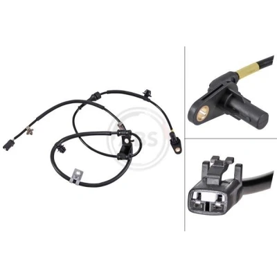 Imagem de A.B.S. 31669 Sensor de ABS activo 1295mm 1355mm 28mm preto KIA: SORENTO 2