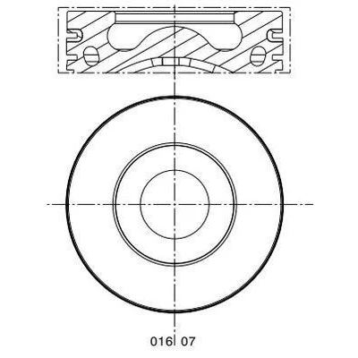Imagem de MAHLE ORIGINAL 016 07 00 Pistão 86,0mm com suporte de segmentos, canal refrigeração PEUGEOT: Boxer Van