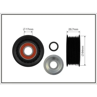 Imagem de CAFFARO 471 99 Polia de Desvio MERCEDES BENZ: Classe S Sedan, G SUV