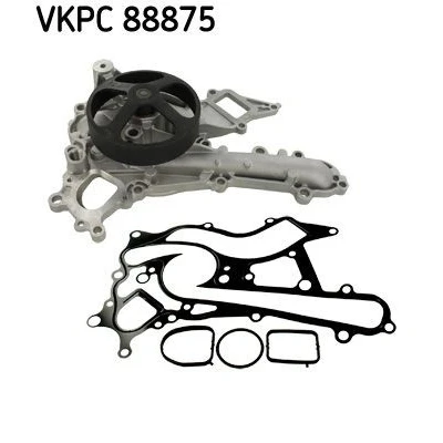 Imagem de SKF VKPC 88875 Bomba de água com juntas Chapa aço para accionamento da correia trapezoidal estriada MERCEDES BENZ: Classe C Sedan