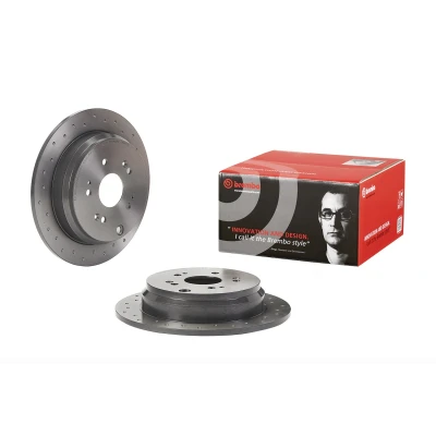 Imagem de BREMBO 08.A871.1X Disco de travão 302 10 5 perfurado, cheio revestido com parafusos HONDA: CR V 3, 4