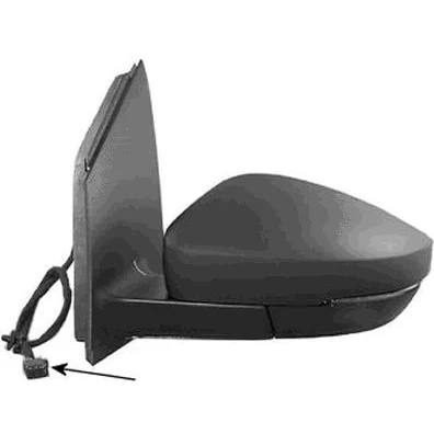 Imagem de Espelho retrovisor Van Wezel 5829807 esquerda preto completo, não esférico, para regulação eléctrica dos espelhos, aquecível