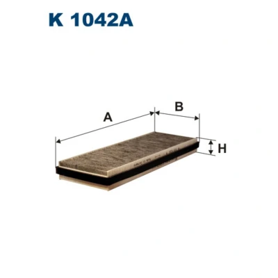 Imagem de FILTRON K 1042A Filtro, ar do habitáculo Filtro de carvão ativado 378 134 37