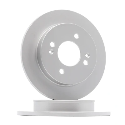 Imagem de QUARO QD7023 Disco de travão Eixo traseiro 234 10 4 100 cheio pintado, revestido sem cubo roda, pernos fixação da roda KIA: Picanto III
