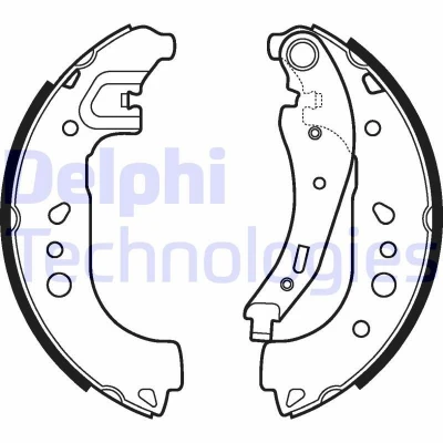 Imagem de DELPHI LS2109 Maxilas de Travão 229 42