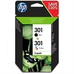 Imagem de Cartuchos de Tinta Original HP 301 Pack Ahorro Negro/Tricolor