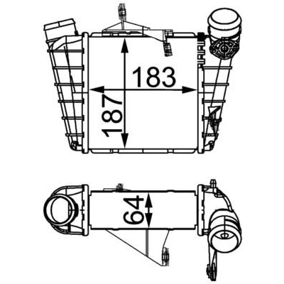 Imagem de MAHLE ORIGINAL CI 298 000S Intercooler SEAT: Ibiza 3, VOLKSWAGEN: Polo IV Hatchback, SKODA: Fabia 2, 1 Combi, I Hatchback