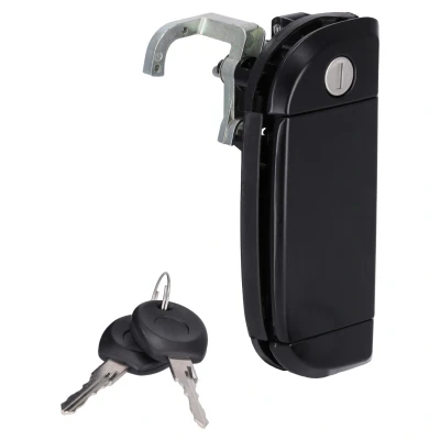 Imagem de FEBI BILSTEIN 175767 Puxadores de Porta esquerda, exterior com chave, canhão fechadura preto VOLKSWAGEN: TRANSPORTER 4, 4 Bus
