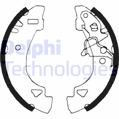 Imagem de DELPHI LS1860 Maxilas de Travão 185mm 31mm FIAT: Panda I Hatchback, Uno Hatchback