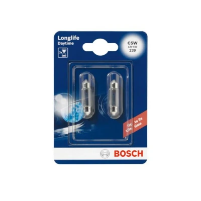 Imagem de BOSCH 1 987 301 060 Lâmpada 12 5 C5W VOLKSWAGEN: Caddy 3, GOLF 2, MERCEDES BENZ: Classe E Sedan, 190, CLK Coupe, RENAULT: Modus / Grand