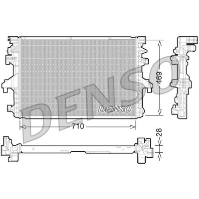 Imagem de Radiador, arrefecimento do motor DENSO DRM32038