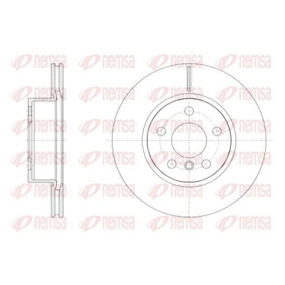 Imagem de REMSA Disco de travão Eixo dianteiro 294mm 22mm ventilado 62554.10 34106877211 Discos