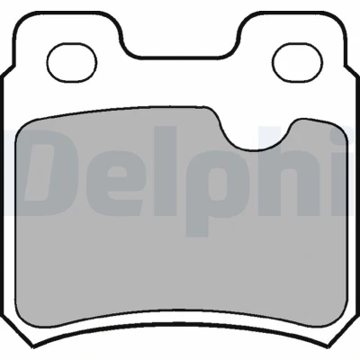Imagem de Conjunto de pastilhas travão, travão disco DELPHI LP0586, Traseira