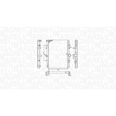 Imagem de Radiador, arrefecimento do motor MAGNETI MARELLI 350213199400