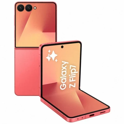 Imagem de Telemóvel dobrável Samsung Galaxy Z Flip7 12GB/512GB vermelho coral com AI