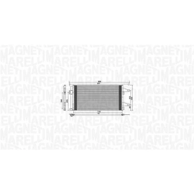Imagem de MAGNETI MARELLI 350203761000 Condensador com secador 730x368x16 368 730 16 CITROËN: Jumper II Van, FIAT: Ducato III PEUGEOT: Boxer Van