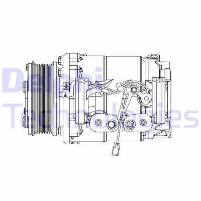 Imagem de DELPHI CS20492 compressor Scroll type PAG 46 com óleo de
