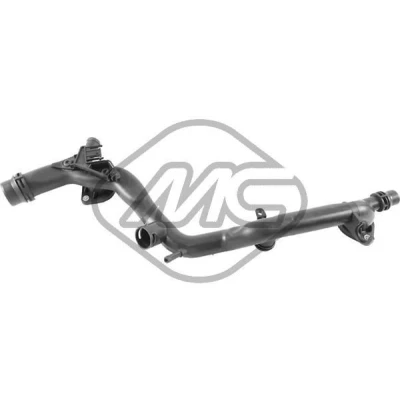 Imagem de Metalcaucho 30000 Tubo do líquido de refrigeração cabeça cilíndrica, à frente AUDI: A5 B8 Coupe