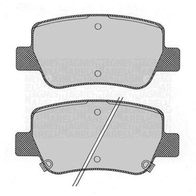 Imagem de MAGNETI MARELLI 363916060686 Jogo de pastilhas para travão disco com avisador sonoro desgaste TOYOTA: Avensis III Carrinha, Sedan