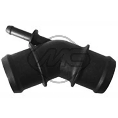 Imagem de Metalcaucho 45045 Flange atrás do radiador, em cima VOLKSWAGEN: Golf 4, Bora Sedan, 4 Variant, AUDI: A3 Hatchback, TT Coupe