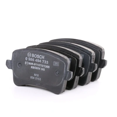 Imagem de BOSCH 0 986 494 733 Jogo de pastilhas para travão disco Baixo teor metálico com chapa anti ruído, parafusos mola, acessórios AUDI: Q5