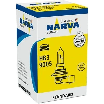 Imagem de NARVA 480053000 Lâmpada, farol de longo alcance HB3 12V 60W Halogéneo OPEL: Zafira A, Astra G CC, Mokka / X, VOLVO: V50, S60 I, C30