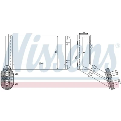 Imagem de NISSENS 73972 Radiador Quente com tubo/cabo FORD: Galaxy Mk1 MPV, VOLKSWAGEN: Sharan I