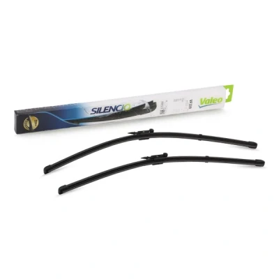 Imagem de Escova do limpa vidros Valeo Silencio X.trm, Flat Blade Set 574373 à frente Sem armação Top Lock VOLVO: XC90 I, XC70 I Cross Country, S60