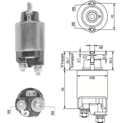 Imagem de MAGNETI MARELLI 940113050233 Interruptor electromagnético, motor de arranque