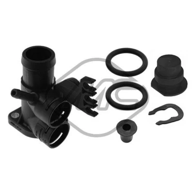 Imagem de Metalcaucho 03522 Flange Plástico sem termóstato VOLKSWAGEN: GOLF 2, 3, Jetta SEAT: Ibiza Córdoba I Sedan, Alhambra I, AUDI: 80 B3