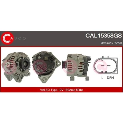 Imagem de CASCO CAL10139AS Alternador 12V 98A RENAULT: CLIO 2, MEGANE 2 Kombi, Kangoo I Express