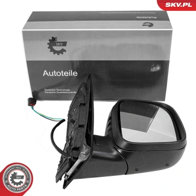 Imagem de Espelho retrovisor Esen Skv 97SKV720 à direita elétrico para regulação eléctrica dos espelhos veículo com volante esquerda VOLKSWAGEN: Caddy 3