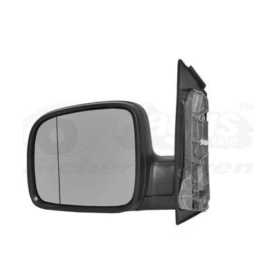 Imagem de espelho retrovisor Van Wezel 5896803 esquerda preto completo, não esférico, para regulação manual do VOLKSWAGEN: Transporter 5 Bus