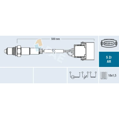 Imagem de FAE 75015 Sonda lambda OPEL: Vectra C Caravan