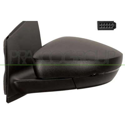 Imagem de Espelho retrovisor Prasco VG0237116 com cabo de aço esquerda preto VOLKSWAGEN: Polo V Hatchback