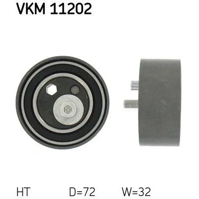 Imagem de SKF VKM 11202 Rolo tensor, correia dentada com material de fixação AUDI: A4 B5 Sedan, Avant, A6 C5 Sedan