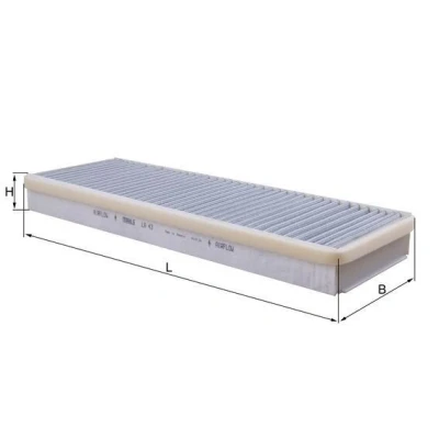 Imagem de MAHLE ORIGINAL LA 43 Filtro, ar do habitáculo Filtro de partículas 380,0, 390,0, 380 129, 144 40,0