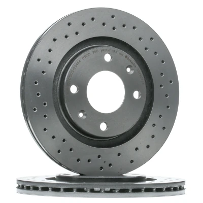 Imagem de BREMBO XTRA LINE 09.4987.2X Disco de travão 266 20,5 4 perfurado/ventilado revestido alto carbono com parafusos PEUGEOT: 306 Hatchback, 206 Hatchback