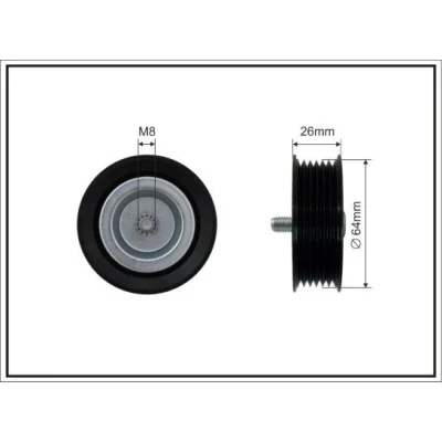 Imagem de CAFFARO 443 22 Polia de Desvio MERCEDES BENZ: Classe E Sedan, T modell, Vito Minibus
