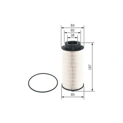Imagem de BOSCH F 026 402 100 Filtro de Combustível Cartucho filtrante