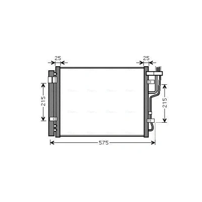 Imagem de PRASCO HY5189D Condensador com secador 13,0 8,5 Alumínio 425 KIA: cee‘d I Hatchback
