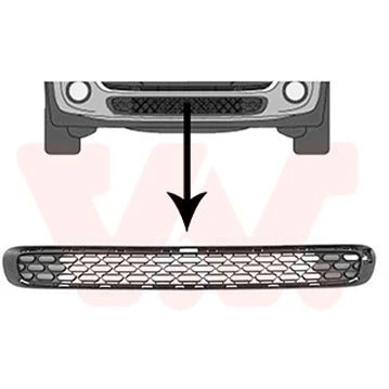 Imagem de VAN WEZEL 0518590 Grelha de Pára Choques em baixo, à frente MINI: Hatchback