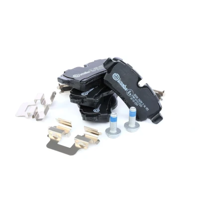 Imagem de BREMBO P 06 052 Jogo de pastilhas para travão disco preparado indicador aviso desgaste com parafusos pinça acessórios