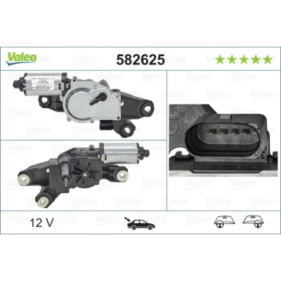 Imagem de VALEO 582625 Motor de Limpa Vidros 12 traseira para veículos volante à esquerda/direita VOLKSWAGEN: Scirocco III