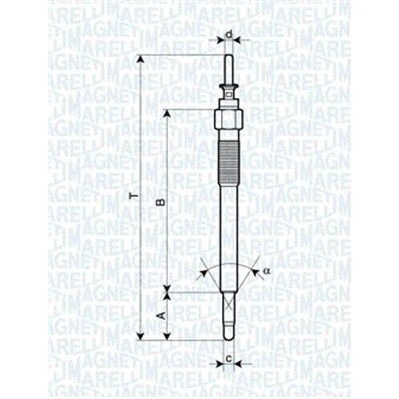 Imagem de MAGNETI MARELLI 062900076304 Vela incandescente 11V 10A M10X1,25 OPEL: Astra H Caravan, J Sports Tourer, GTC
