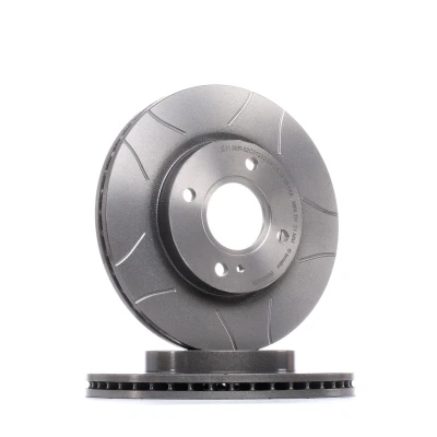 Imagem de BREMBO 09.A968.76 Disco de travão 258 23 4 interior ventilado, fendido revestido FORD: FIESTA 6, 6 Van, KA+ Hatchback